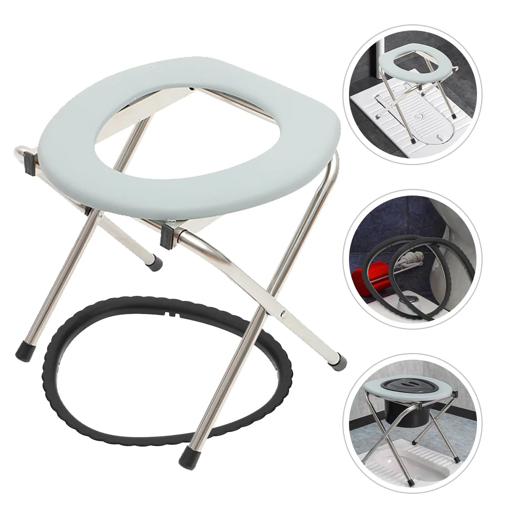Bathroom Folding Squat Toilet Chair folding toilet Elderly Toilet Stool Pregnant Woman Stool