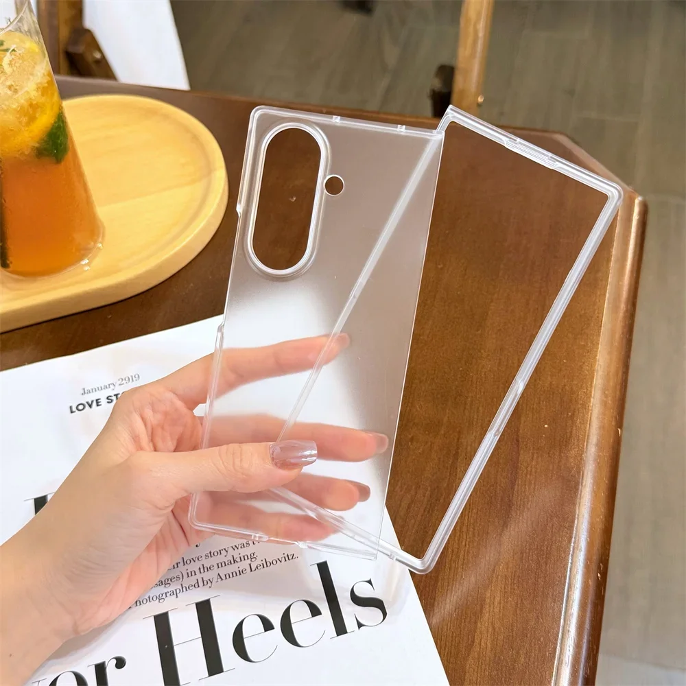 Ultra-Thin Transparent Matte Phone Case - Protective Hard Back Cover