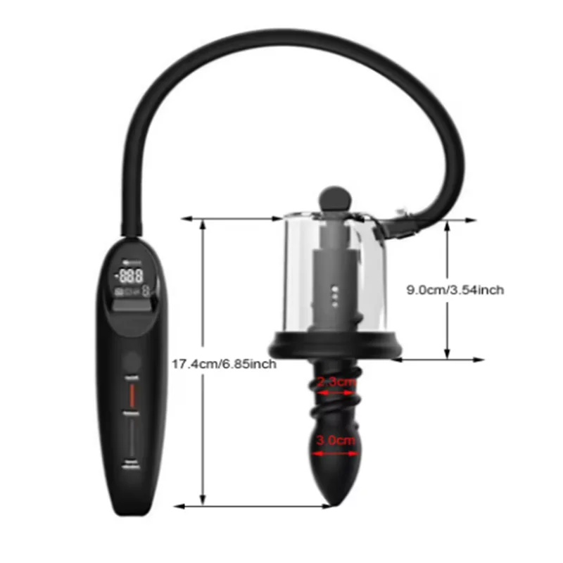 Electric Vibration Sucking Anus Rosebud Pump Prostate Massage Beads Strong Sucking Vibrator Pumps Anal Plugs Sex Adult Toys