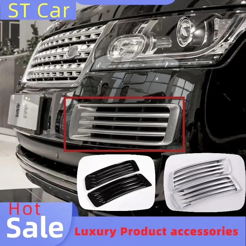 

ABS Chrome Car Head Front Fog Light Grille Frame Cover Trim 2pcs For Land Rover Range Rover Vogue LR405 2013-2017 Car-Styling