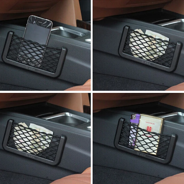 Auto Manager Aufbewahrung tasche automatische Klebe netz Tasche Handy  halter Autozubehör Auto Aufbewahrung snetz Universal - AliExpress
