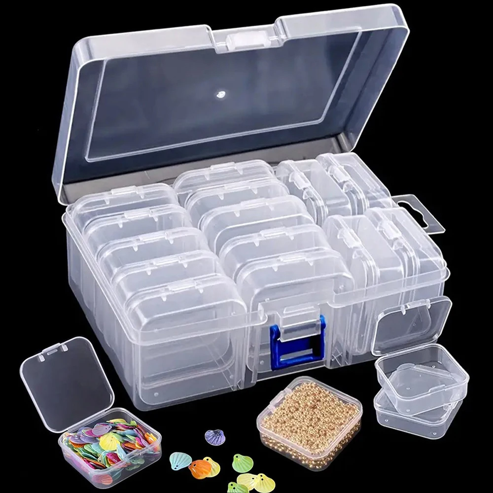 DIY Diamond Painting Embroidery Storage Box Nail Art Jewelry Rhinestone Mosaic Storage Container Multifunctional Box storage box,diamond painting storage box,storage container,plastic storage box,jewelry box