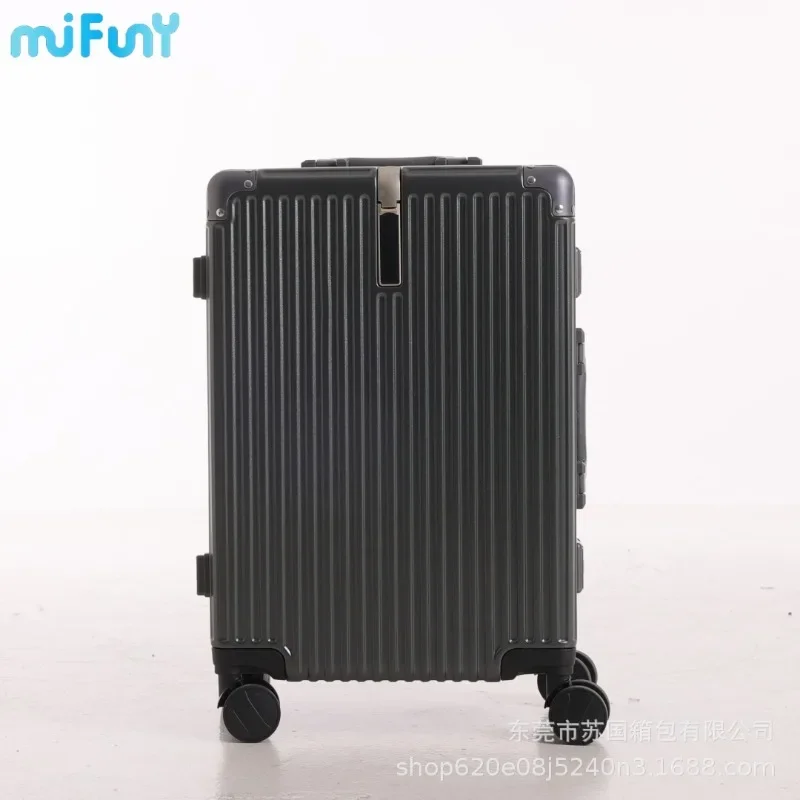 

MiFuny Rolling Luggages Pc Material Aluminum Frame Universal Wheel Boarding Password Lock Portable Business Trolley Travel Case