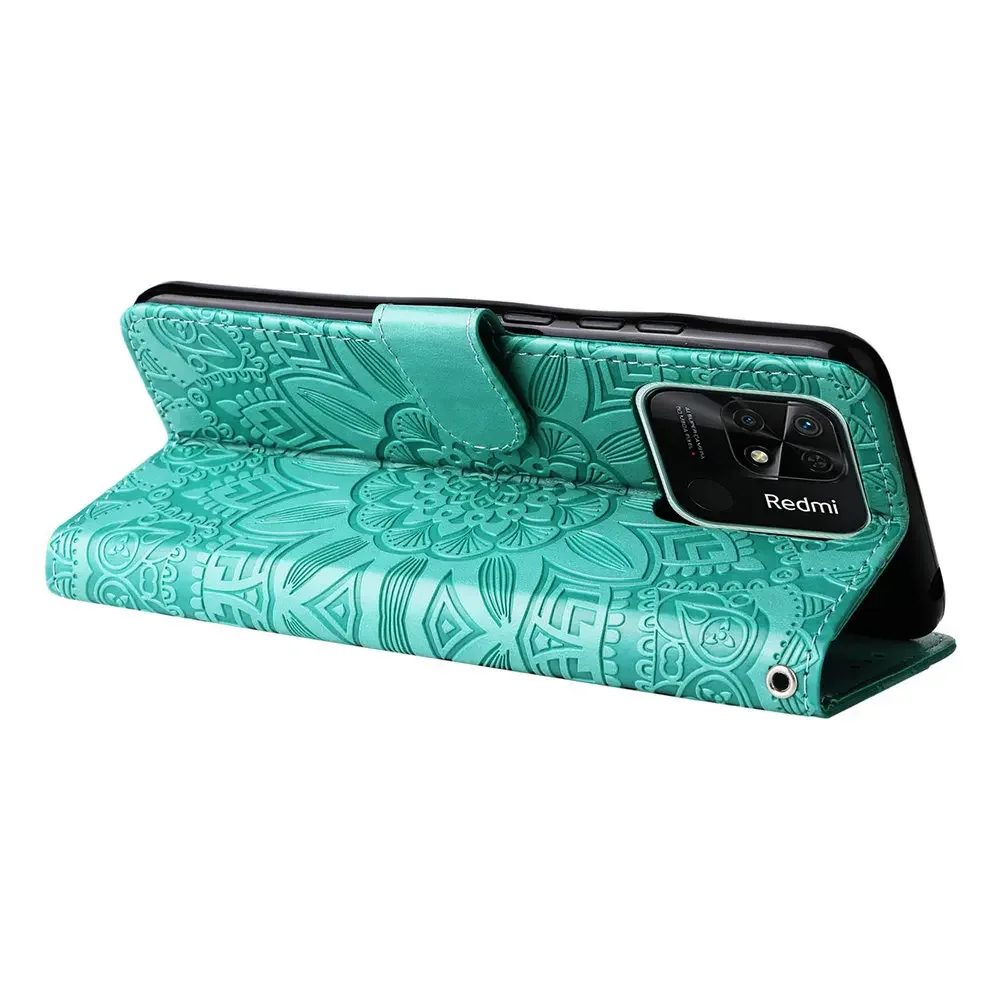 Luxury Leather Floral Book Phone Case - Elegant Flip Cover