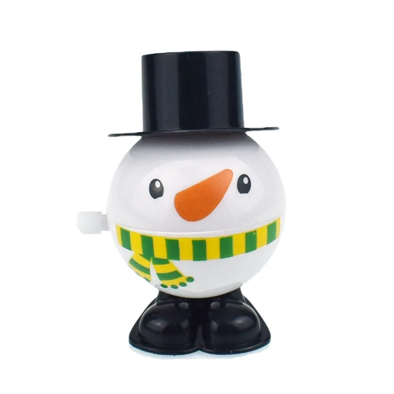 

Novelty and Fun Windup Chain Jump Open Mouth Snowman Penguin Santa Claus Christmas Gift Toy