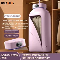 Folded Electric Clothes Dryer Portable Travel Warm Air Dryer 600W Smart Drying Laundry Dryer Ultraviolet Dryer Machine 110V/220V 1