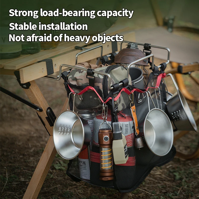 Foldable Trash Bag Holder Camping Supplies Outdoor Picnic Trash Can Camping Shelf Kitchen Trash Organizer Rack캠핑용품