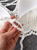 SINGREINY Knit Two Piece Sets Women Summer Vacation Backless Camisole Elastic Waist Shorts Hollow Out Y2K Beach Style Suits 4