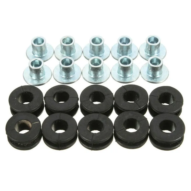 Stainless Steel Screws Screw Bolt Nut Set Hex Nuts Assortment Kit Screw Washer Nut Kit Hexagon Socket Head Cap Screw Auto Fasteners Assortment 10sets Motorcycle Rubber Grommets Bolts For Honda Yamaha Suzuki Kawasaki Fairing Rubber Grommets Washer Accessories