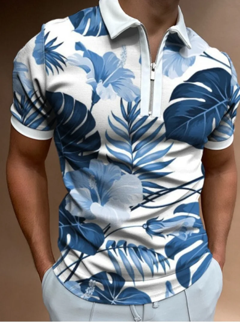 Рисунок 3 - Рубашка-поло мужская с цветочным принтом