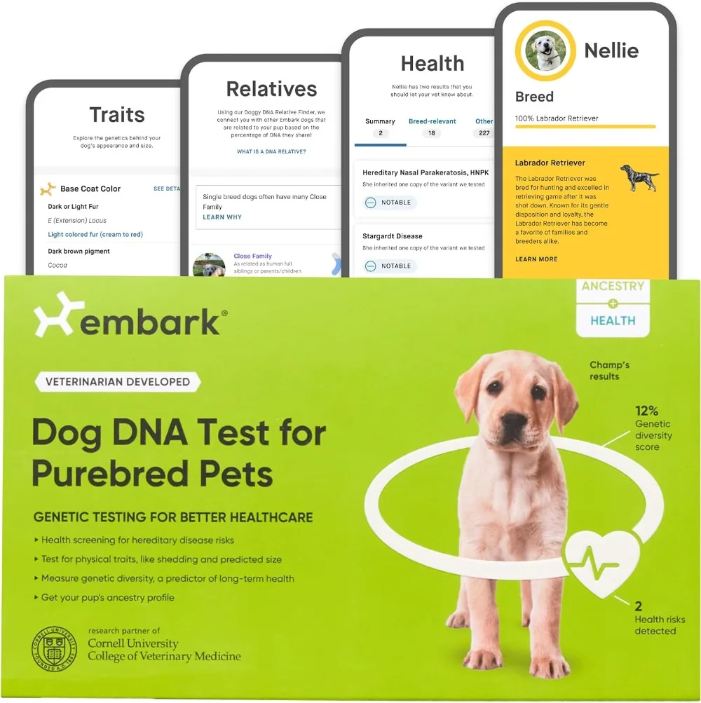 Purebred Kit Dog DNA Test Health Traits Genetic Diversity Score Breed Confirmation Accurately Identify More Varieties