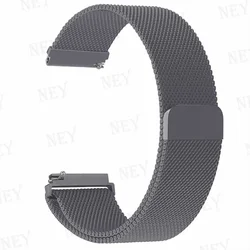 Elegant Milanese Loop Metal Bracelet - 20mm/22mm Strap for 22MM watch band (Gun 20)