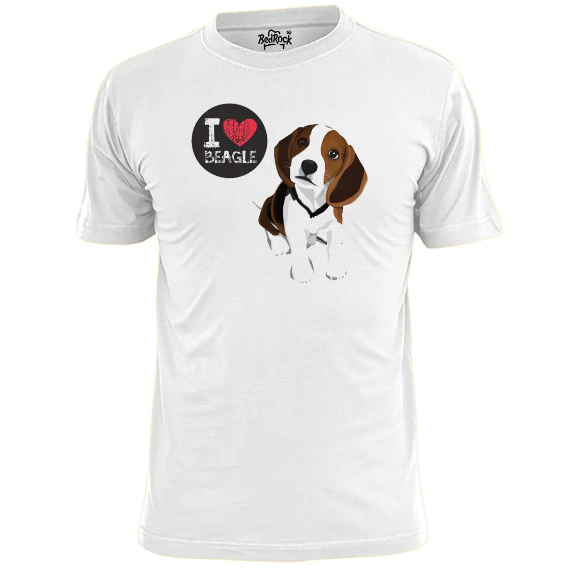 Mens I Love My Beagle Dog T Shirt Canine Pooch Pet Mutt Woofer Maniche Lunghe O Corte