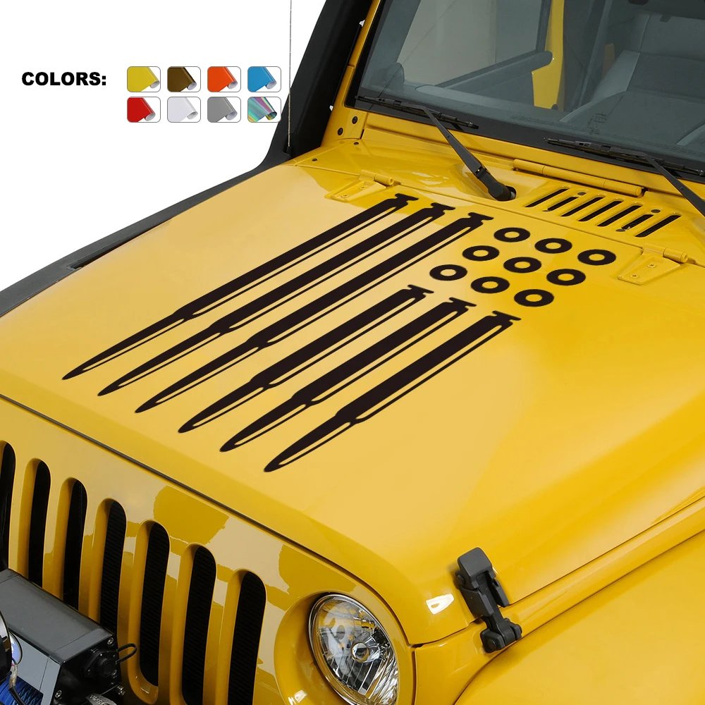 Car Hood Cover Sticker For Jeep Renegade Patriot Wrangler JK L TJ Trail