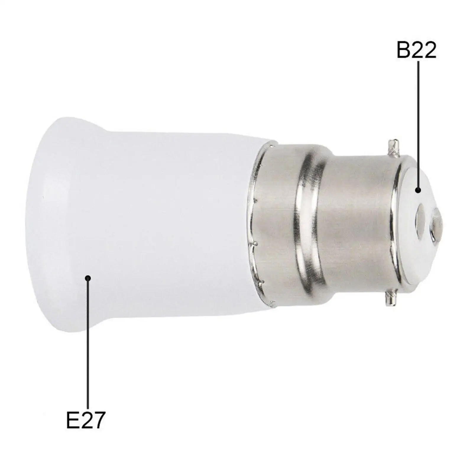 1/10PCS B22 to E27 Lamp Holder Converter holder bayonet to screw lamp Light Socket Bulb Base Spliter Extension Adapter lamp holder lamp bulb holder socket converter lamp base lamp socket adapter lamp socket extender diy lighting accessories