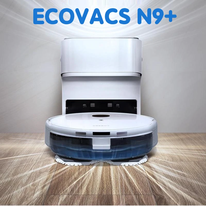 ECOVACS N9+ Vacuum Cleaner Sweeping and Mopping Integrated Robot for  Household Intelligent Automatic Cleaning Mop 2200Pa Suction