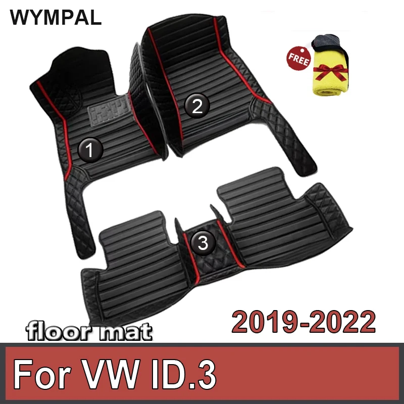 

Автомобильные коврики для VW ID.3 ID3 ID 3 2019 2020 2021 2022, защитный коврик, напольные коврики, кожаный коврик, автомобильные аксессуары 2020