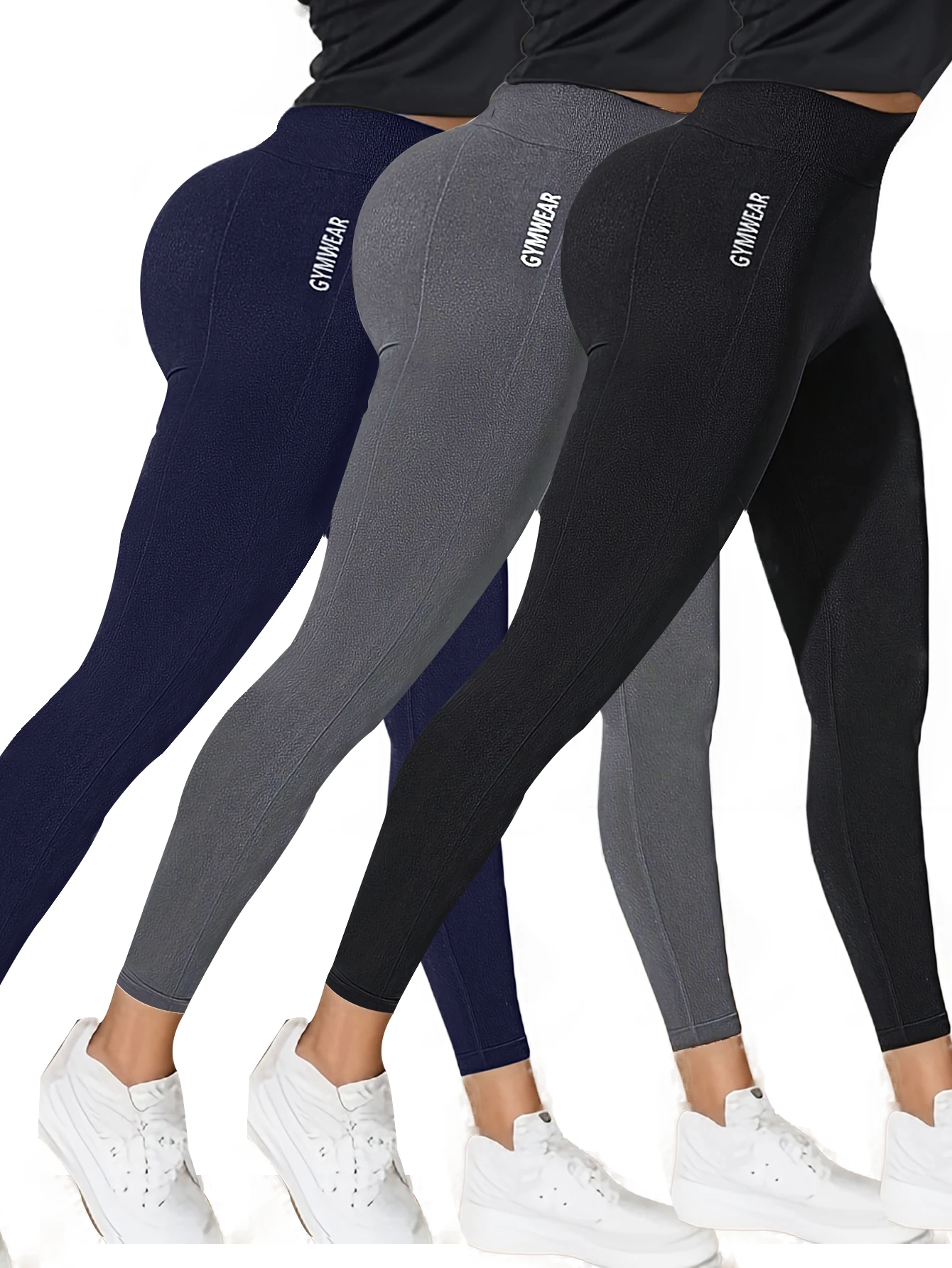 Nahtlose Damen-Yoga-Leggings mit hoher Taille, GYMWEAR, bedruckt, Hüfthebende Sporthose, Stretch-Fitness-Laufhose, schlanke Sport-Tights