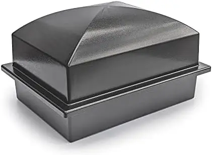 

Urn Vault | Outer Container to Hold Adult Urn for Cremation Ashes for Ground Burial | The USA (Regent, Granite Grey)
