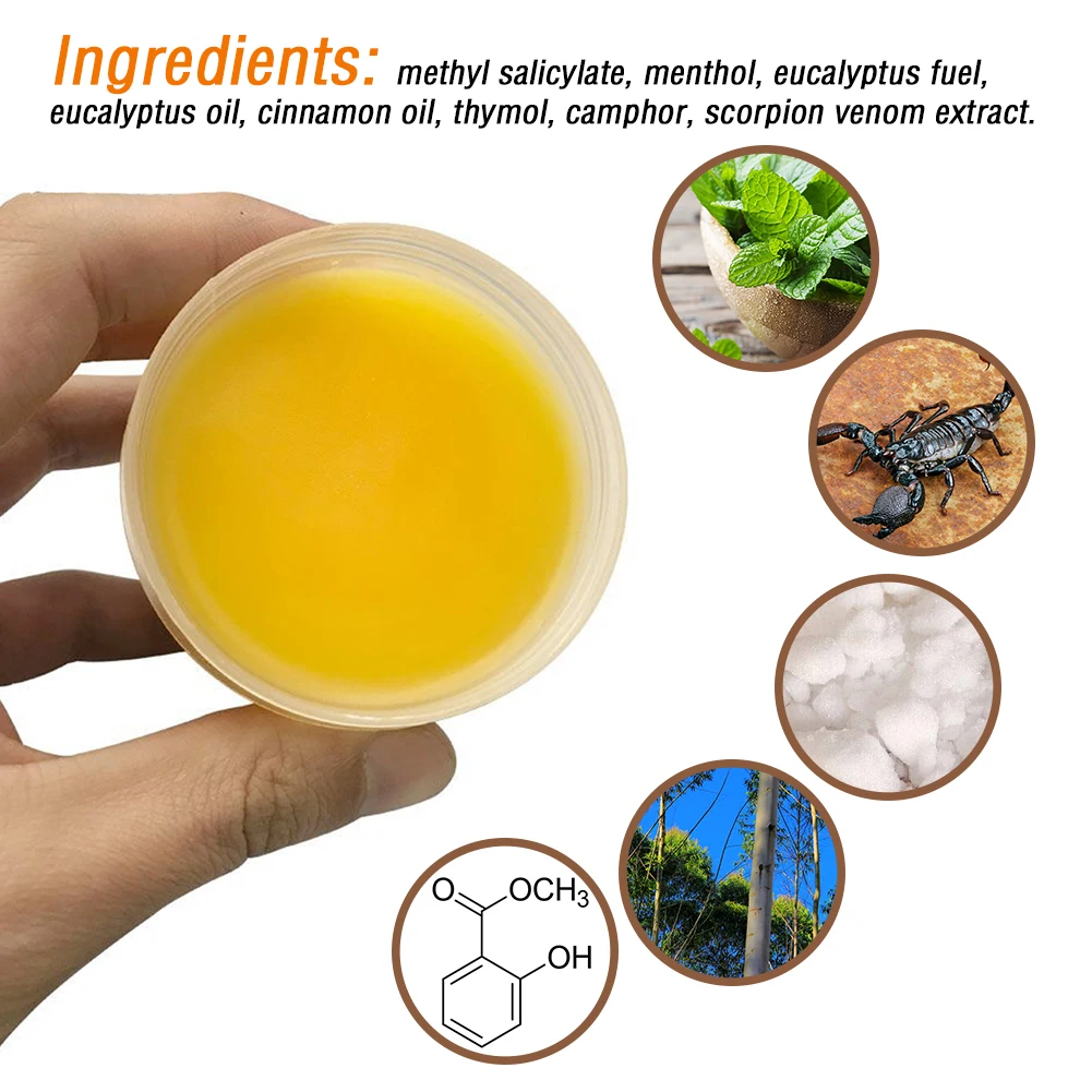 30/60/100ml Ointment Scorpion Peppermint Cream Rheumatism Low Back Pain Sciatica Bruises Cramps And Relieves Muscle Fatigue pain analgesic cream