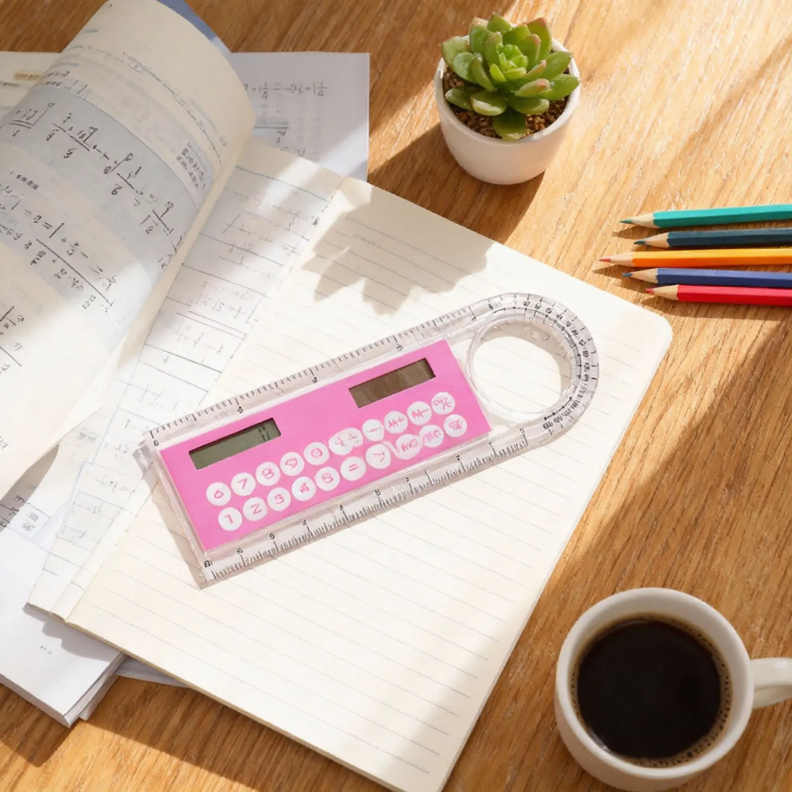 미니 10cm 자자산형 계산기 휴대용 소형 학용품 사무용품 선물 귀여운 다기능 자자산형 계산기