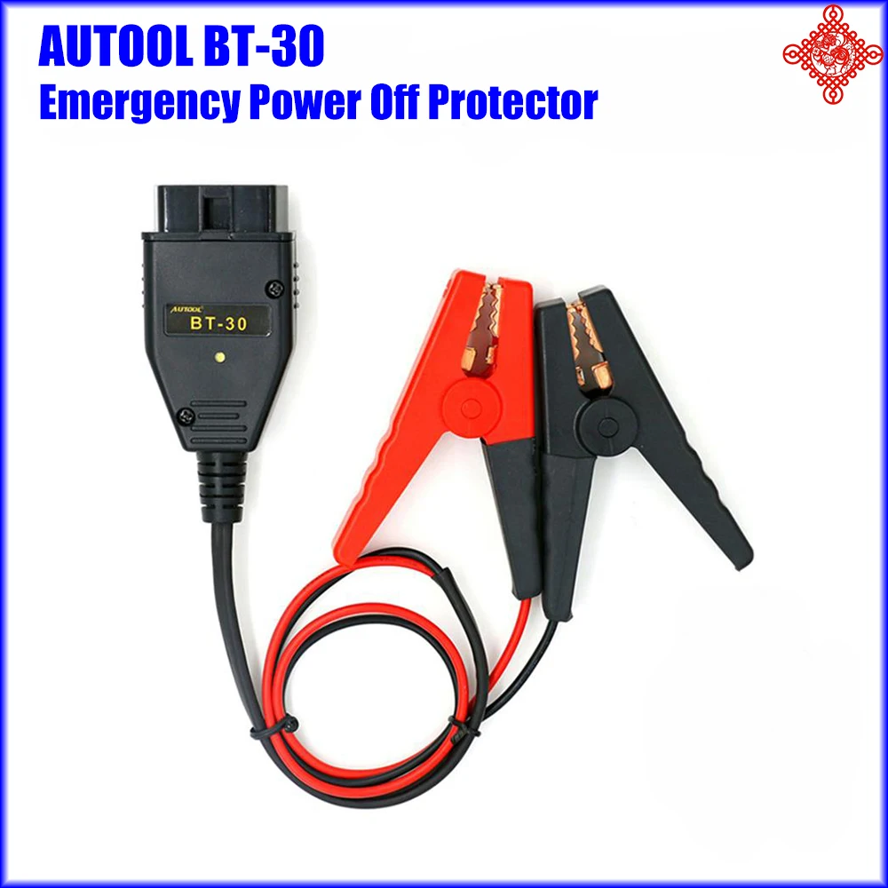 

AUTOOL BT-30 Battery OBD2 Connectors Emergency Power Off Protector Auto ECU Memory Savers BT30 Electrical Plug Car Fuel Save