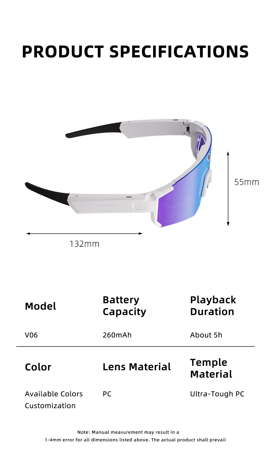 Smart Sunglasses With Hd Video Camera And Ai Dialogue Translation_voghion.com