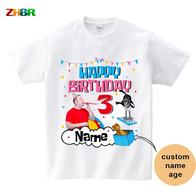 Steve and Maggie Shirt Birthday Boy Shirt Family Matching Outfit Personalized Name Shirt Kids 3rd Birthday Party Children Outfit 2