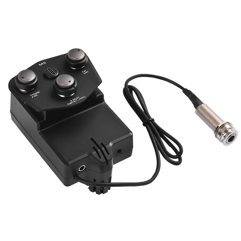 Acoustic Guitar Vibration Pickup Guitar Pickup Bluetooth Reverb Delay Microphone Playing Function M2 Resonance
