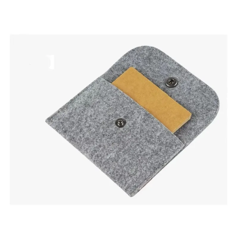 Fashion Neutral Felt Coin Purse for Women Mini Zipper Coin Purse Box Casual Square Lightweight Outdoor Portable Card Bags Purses 4