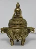 collectable Bronze Statues Dragon Kwan-yin Buddha Incense Burners /Censer Statue 1