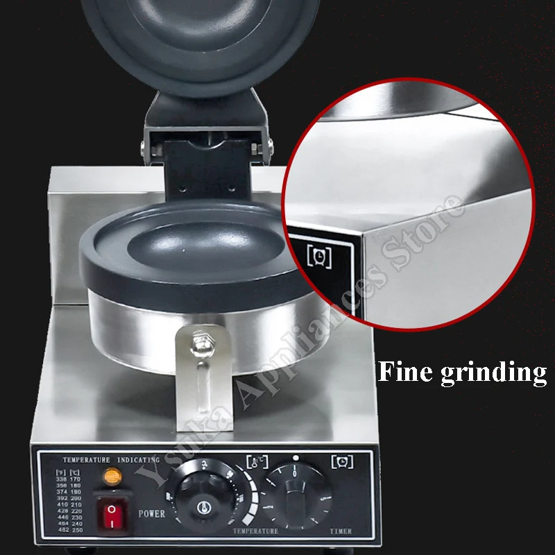 Electric Ice Cream Waffle Machine Commercial Burger Grill Gelato Panini Press Making Machines Burger Commercial Snacks
