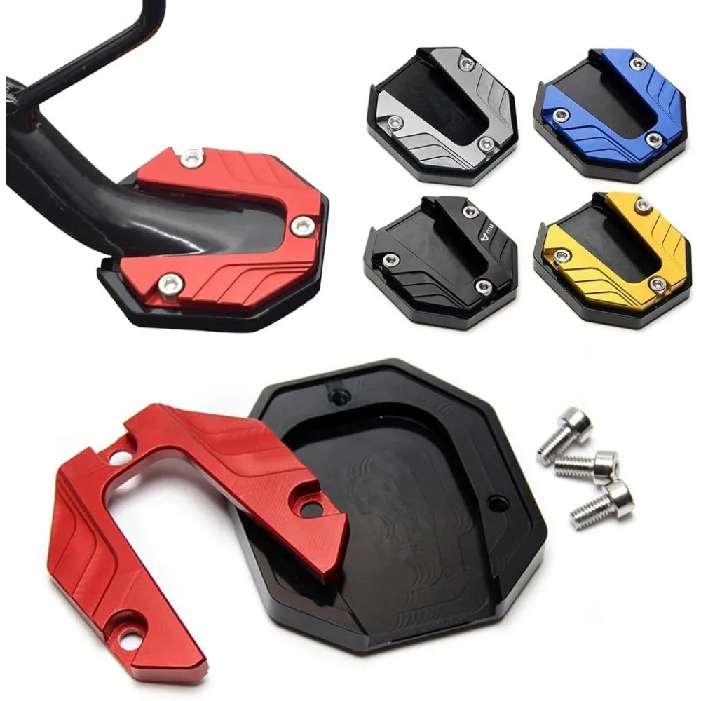 Motorcycle Kickstand Pad with Anti-Slip Enlarged Base