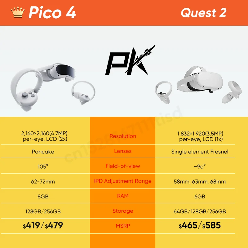 100% Original Pico 4 VR Headset All-In-One Virtual Reality Headset