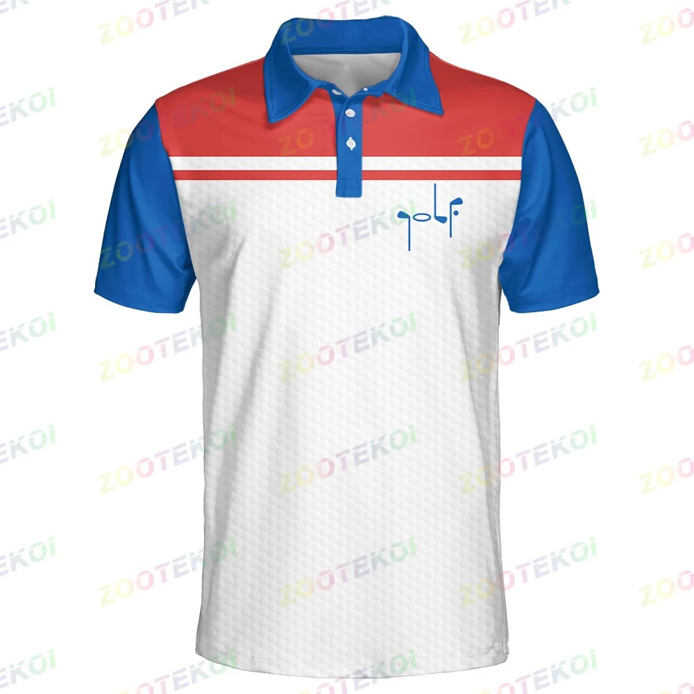 Polo Shirt Golf Life Short Sleeve For Men Casual Lapel Fashion Golf Sports Polo Course Quick-dry Button Workwear Shirt