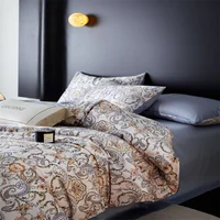 Svetanya 100% Egyptian Cotton Bedding Set Queen King Ru Double Size Bed Linens Sheet Duvet Cover Set 3