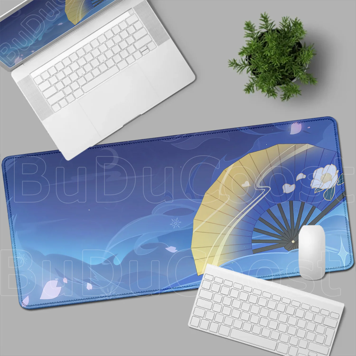Gamer's Deluxe Edge-Locked Mouse Pad Featuring Iconic Genshin Impact Characters