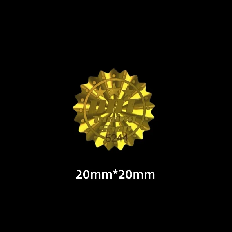 

20mm*20mm 10000pcs custom auto parts brand logo anti-counterfeiting label printing serial number anti-string goods laser sticker