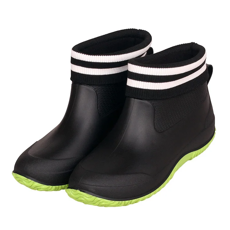 thumbnail image 1 of Comemore, botas de goma de invierno para mujer, zapatos de agua de PVC, zapato de lluvia a la moda para hombre, botas cálidas de trabajo de cocina para otoño, talla grande 44 45, 1 of 5