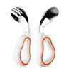 1PCSBaby Eating Training Soft Silicone Spoon and Fork Cutlery Toddler Learn To Eat Training Soft Fork Cutlery Children Tableware 5