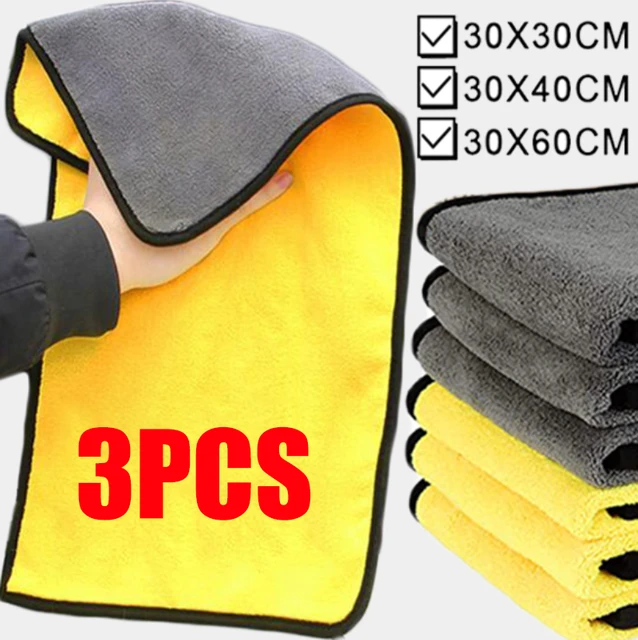 30x60CM Microfiber Car Towel Super Absorbent Car Wash Cloth Drying Rag for  Cars Polishing Household Window Cleaning Tools - AliExpress