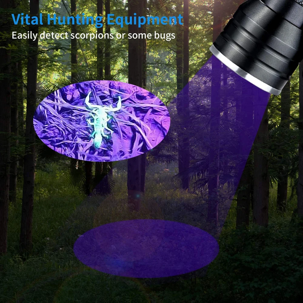 UV ULTRA VIOLET 21 LED Mini Flashlight Torch 4.5v Light Waterproof Aluminum Lamp Outdoor Portable Tactical Lighting Tool UV Lamp uv flashlight