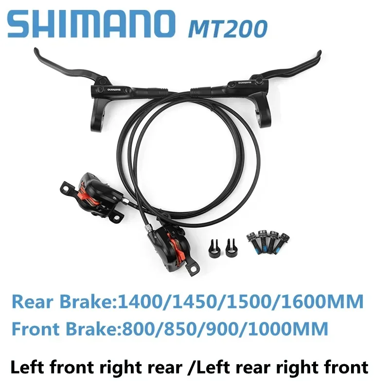 

Велосипедный Тормоз Shimano BR BL MT200, гидравлический дисковый тормоз для горного велосипеда 750/800/1350/1450/1500 мм, модернизированные горные зажимные тормоза MT315