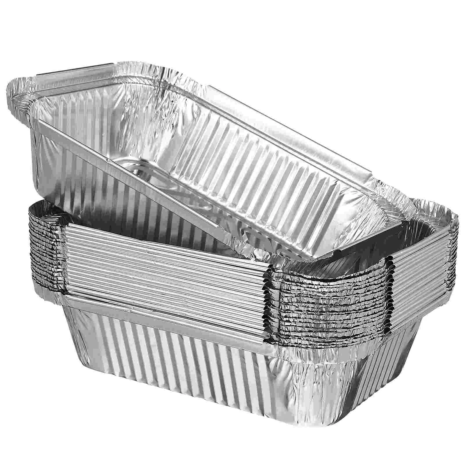 

700mlDisposable Foil Pans Aluminium Foil Trays Foil Food Trays Tin Foil Pans Containers for Oven Roasting Broiling Cooking