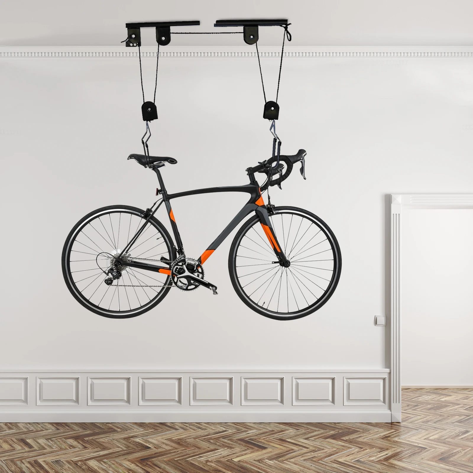 Ceiling Mount Bike Hoist Pulley System 2