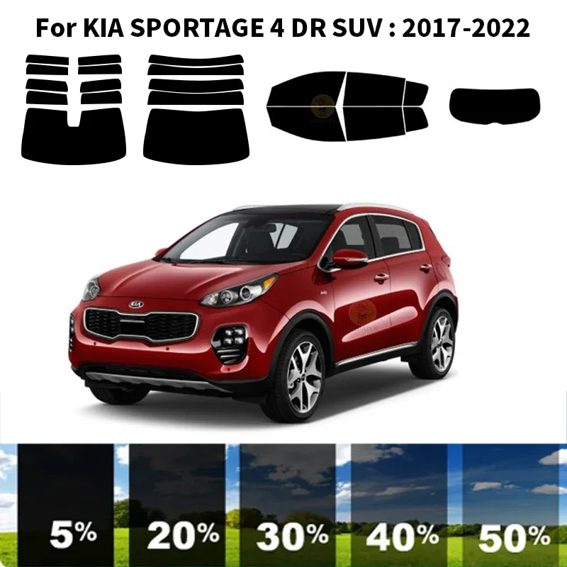 

Precut nanoceramics car UV Window Tint Kit Automotive Window Film For KIA SPORTAGE 4 DR SUV 2017-2022
