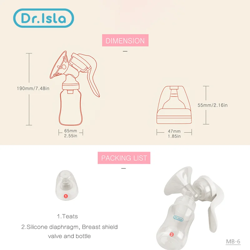 Breast Pump Baby Nipple Manual Suction Milk Pump Feeding Breasts Pumps Milk Bottle Sucking Postpartum Supplies Accessories breast pump