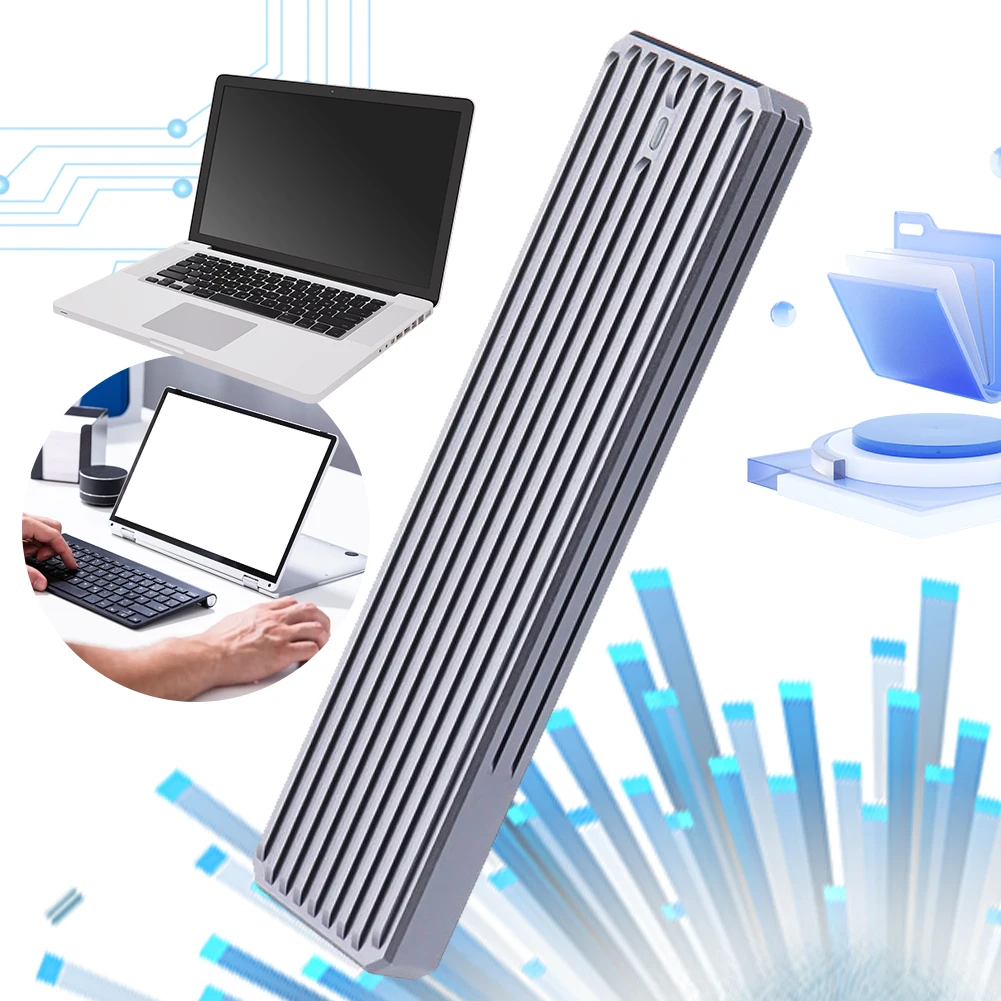 M.2 NGFF/SATA USB 케이스 1000MB/s M.2 NVME SSD 케이스 인클로저 M 키/B&M 키 SSD 외부 인클로저 (2230/2242/2260/2280 22110 호환)