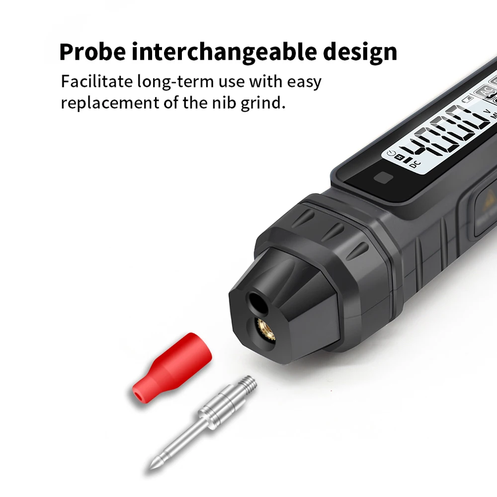 2in1 Electric Test Pen Digital Multimeter Voltage Current Resistance Measurement Test Meter Live Data-hold LCD Display Tester