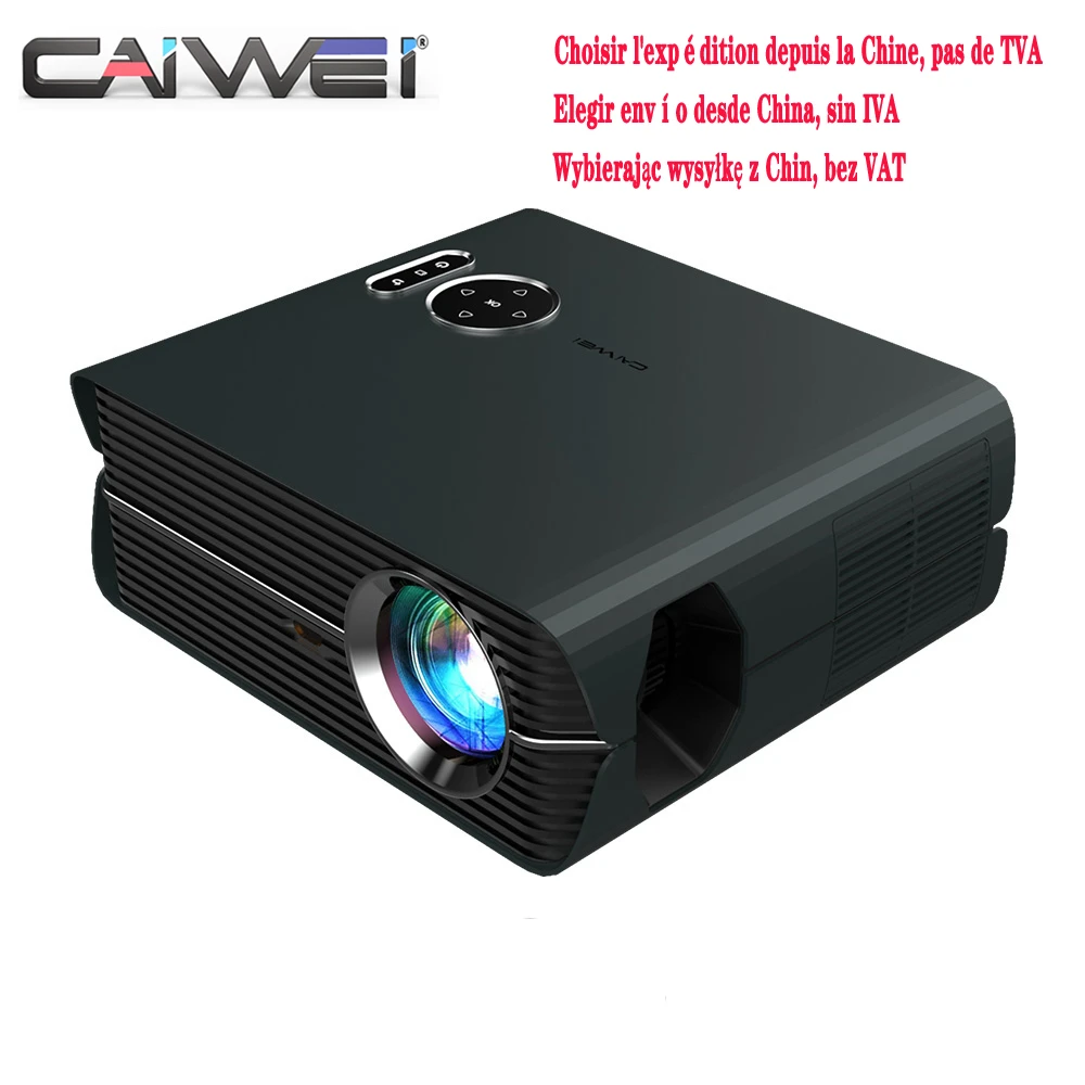 CAIWEI A10AB Led Projector Full Hd 1080P Native Resolution Miracast Android 9.0 System Home Theater Video Projector Beamer best 4k projector